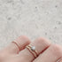 N°7 K18arm classy combination ring 0.3ct